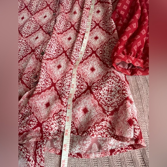 KUT From the Kloth Red Women’s Top Blouse Sz L - Picture 11 of 11